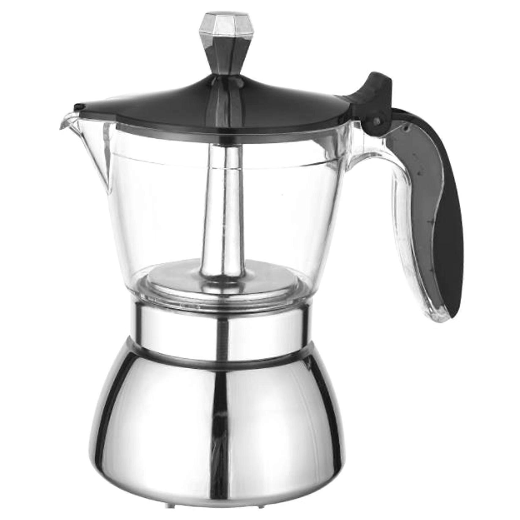 Moka Pot, 4 Cup Stovetop Espresso Maker -Cuban Coffee Percolator Machine Premium Moka Italian Espre