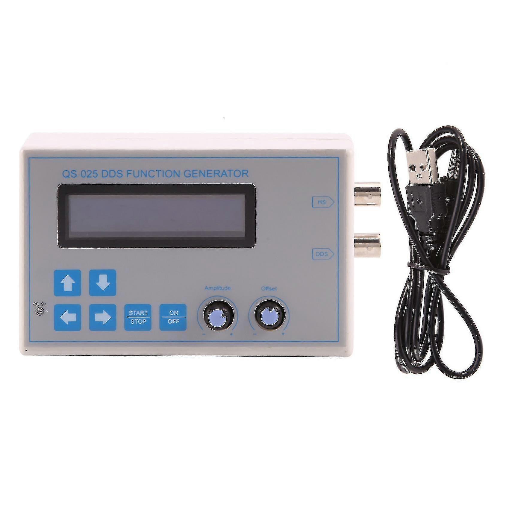 Qs-025 Dds Function Signal Generator Sine Triangle Low Frequency Lcd Display