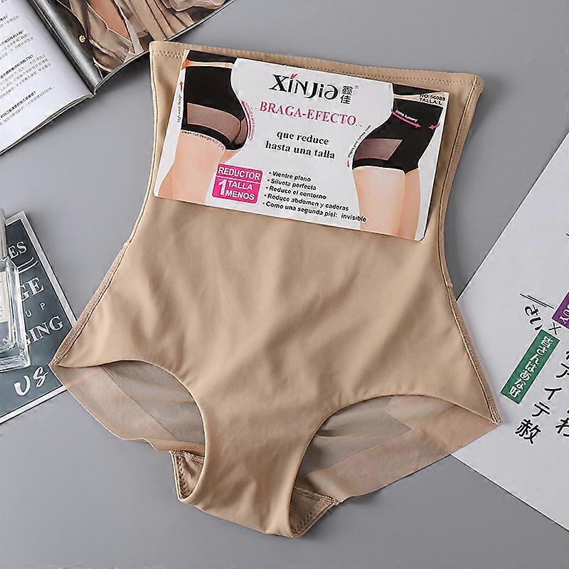 Body Shaper Control Tummy Panty Thin Ice Silk Breathable Mesh Shapewear Brief for Women Thigh Slimming