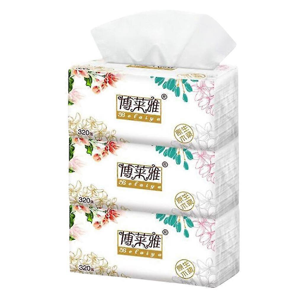 3 Packs 118 Sheets Multifold Paper Towel Wood Pulp Paper Tissues Home