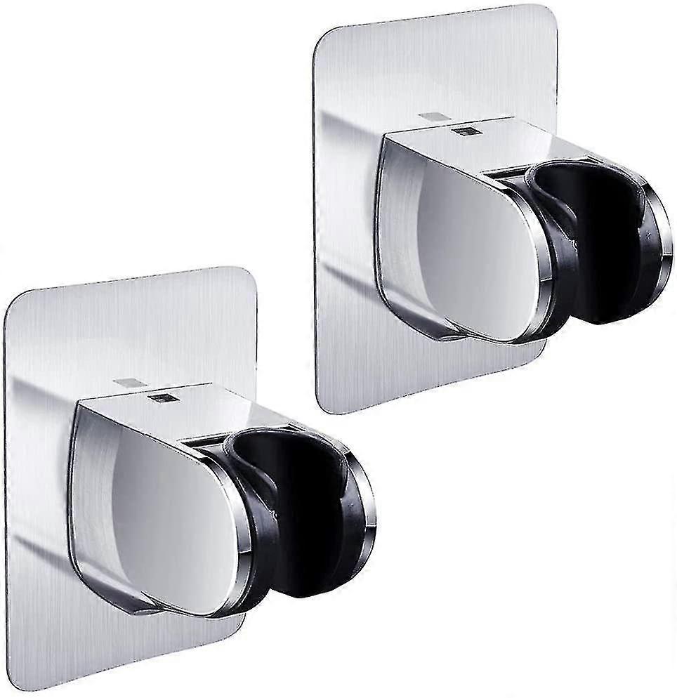2 Pieces Handheld Shower Head Holder, Wall Mounted Shower Bracket, Shower