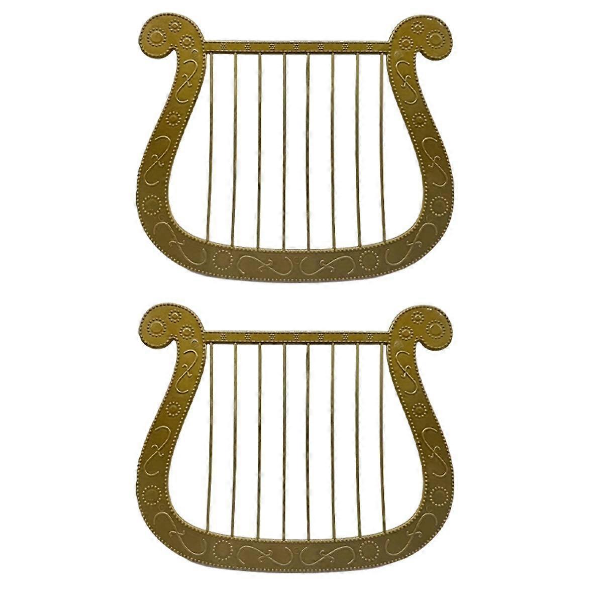 Anděl Simulace Harfa Model Hudební nástroj Dekorace Cosplay Maškarní Postava Zdobit