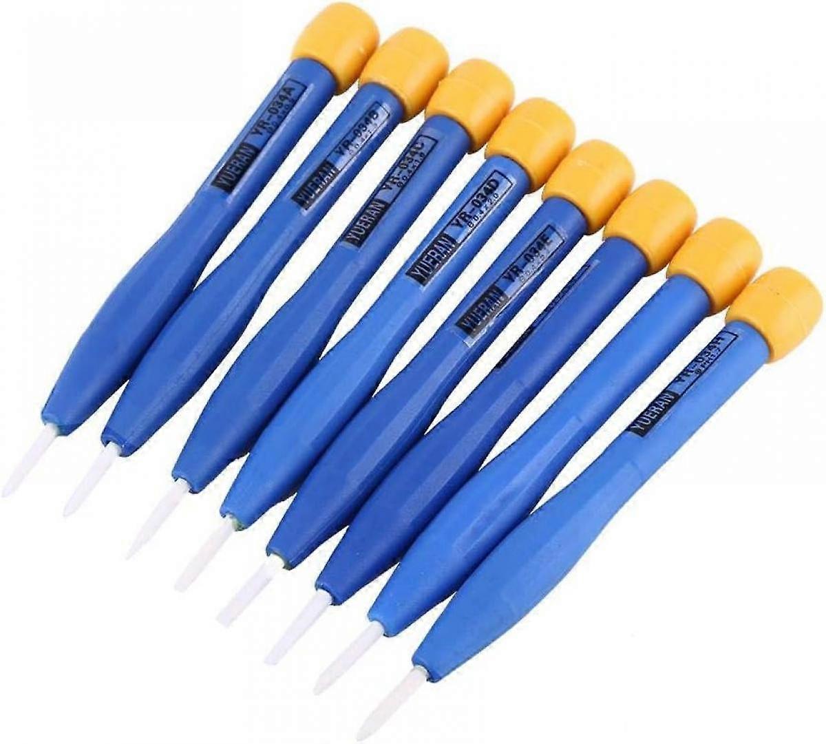 Slotted Head Ceramic Alignment Screwdriver Tool Set, Slotted Screwdriver Set, Anti-static Plastic Ceramic Home Hand Useful Tools