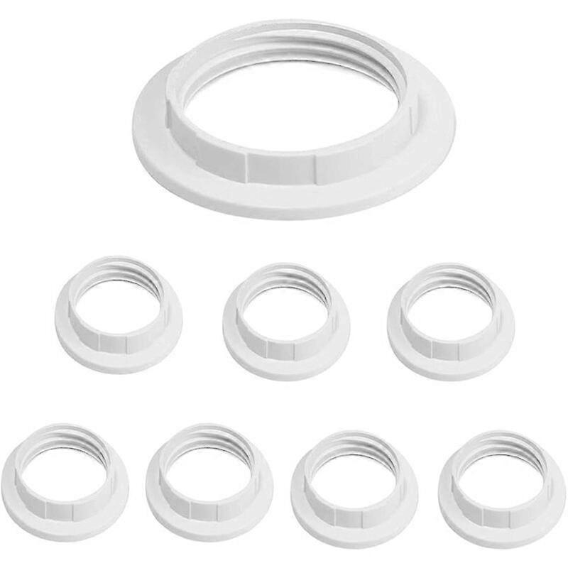 8 Pieces E27 Lampshade Reducer Ring Lampshade Ring Adapter Converter Plate