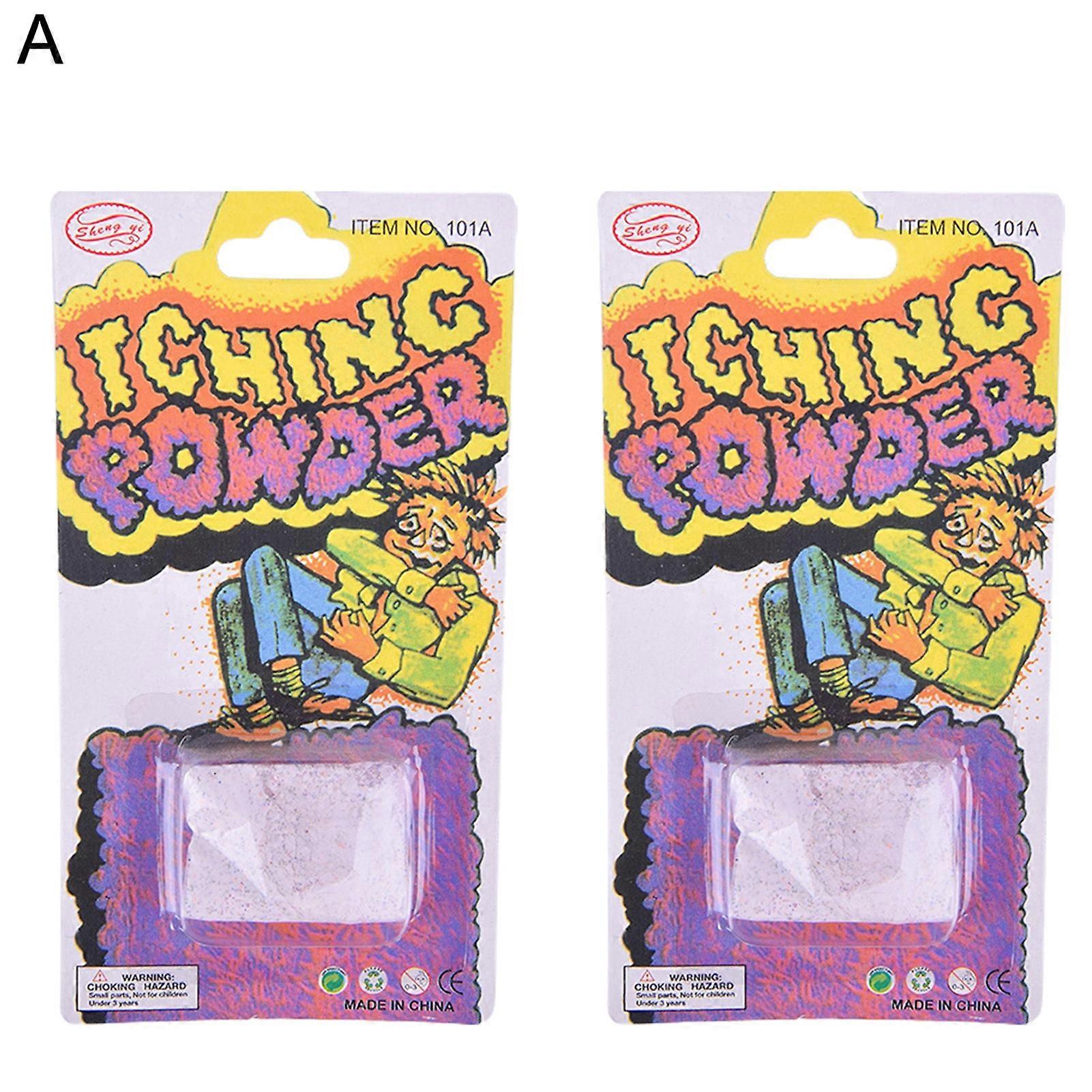 2Pcs Trick Toy Creative Lightweight Plastic Spicy Toothpick Fake Beer Itching Powder for Party KAESI
