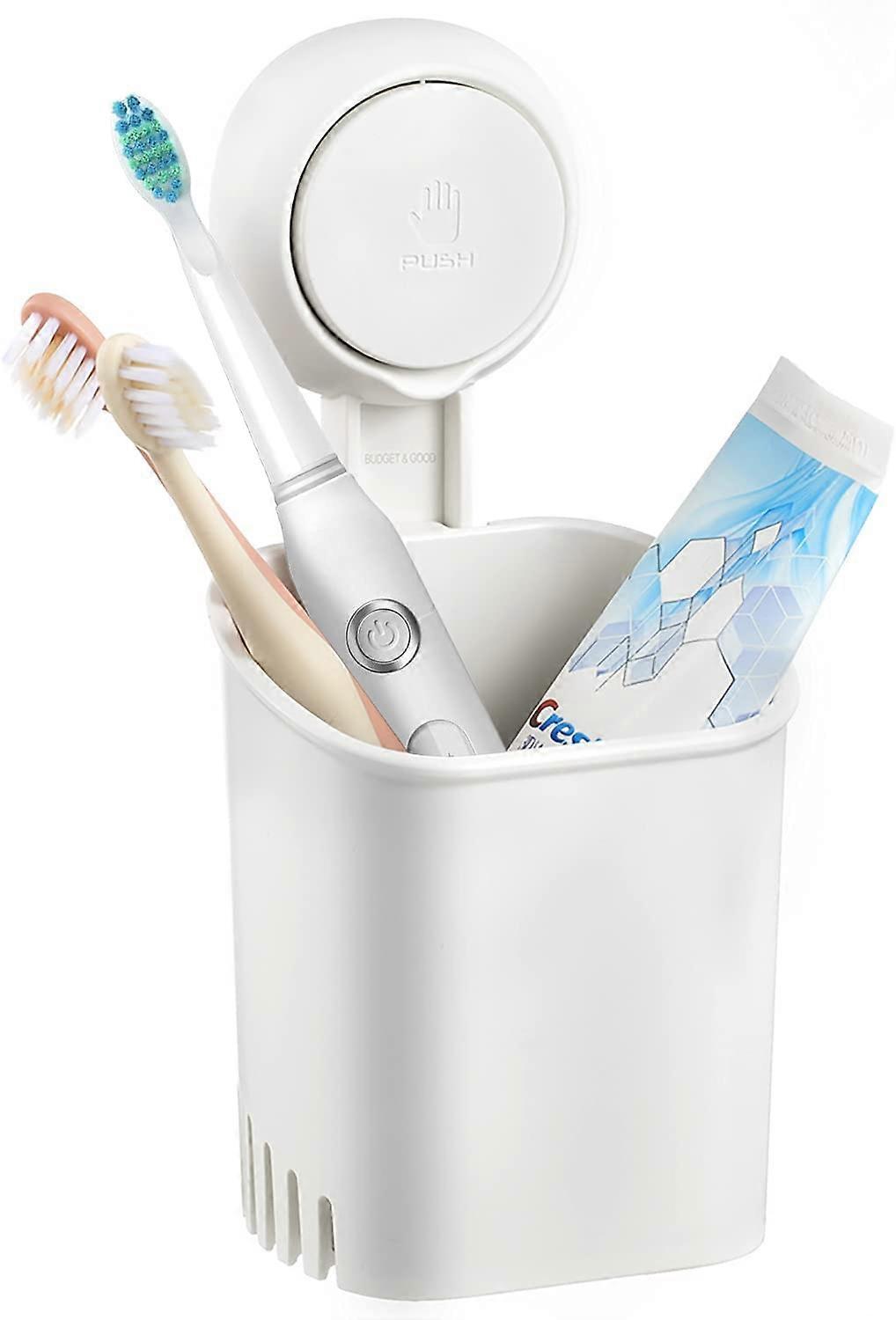 Drill-Free Wall Mounted Toothbrush Holder