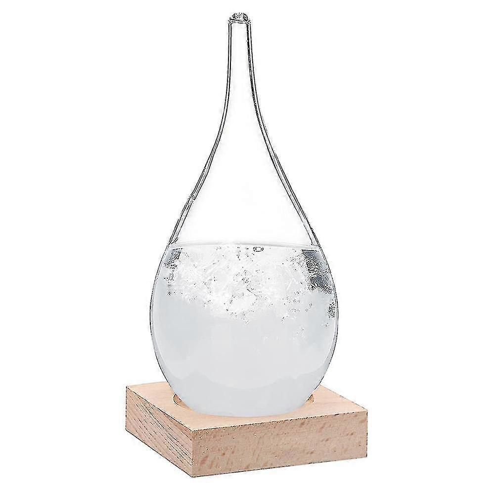 Storm Glass Weather Station,drop-shaped Weather Predictor Weather compatible withecaster Tool compatible with Home And Room Desktop Decoration