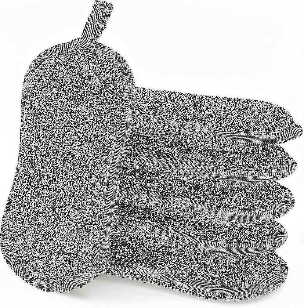 Dishwasher Safe, 6 Double Sided Non-scratch Scraper Pads Antibacterial Microfiber Sponge Kitchen Cle