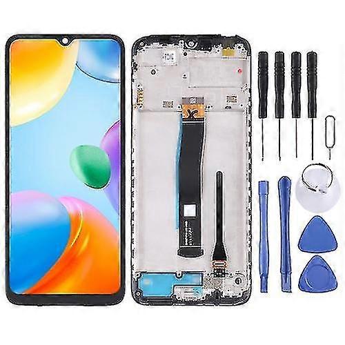 Lcd Screen Replacement compatible with Redmi 10c/redmi 10 India/poco C40 With Digitizer Full Assembly And Frame