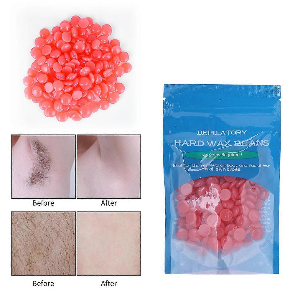 حبوب الشمع الصلب الساخن فيلم مزيل الشعر الشمع حبة الجسم الساقين إزالة الشعر الشمع 50 جرام فراولة