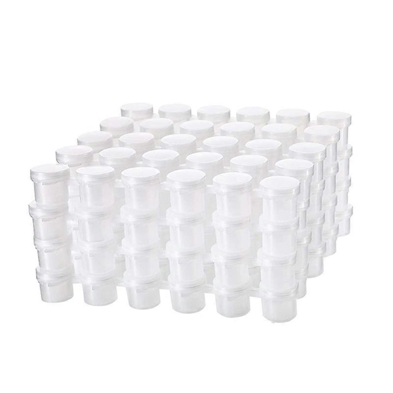 24 Strips 5Ml Empty Paint Strips Paint Cup Pots Clear Storage Containers Painting Arts Crafts Suppl