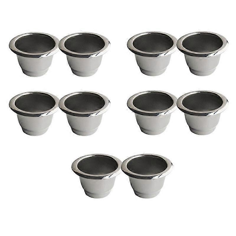 10 Pcs for Stainless Steel Refillable Coffee Capsule Coffee Filter Reusable Coffee Pod Reusable Caf