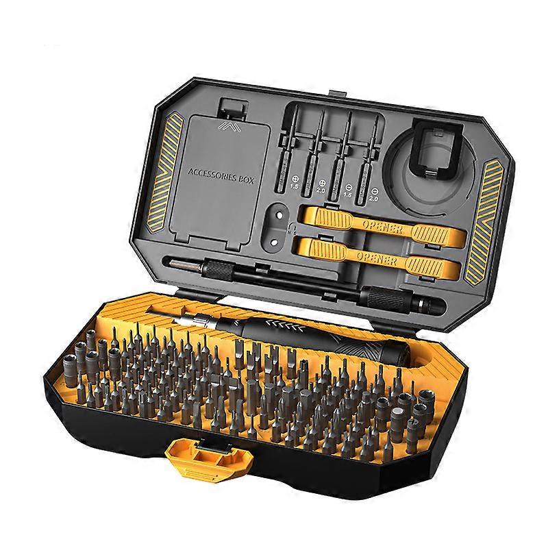 145 In 1magnetic Precision Screwdriver Kit Professional Repair Tool-yellow