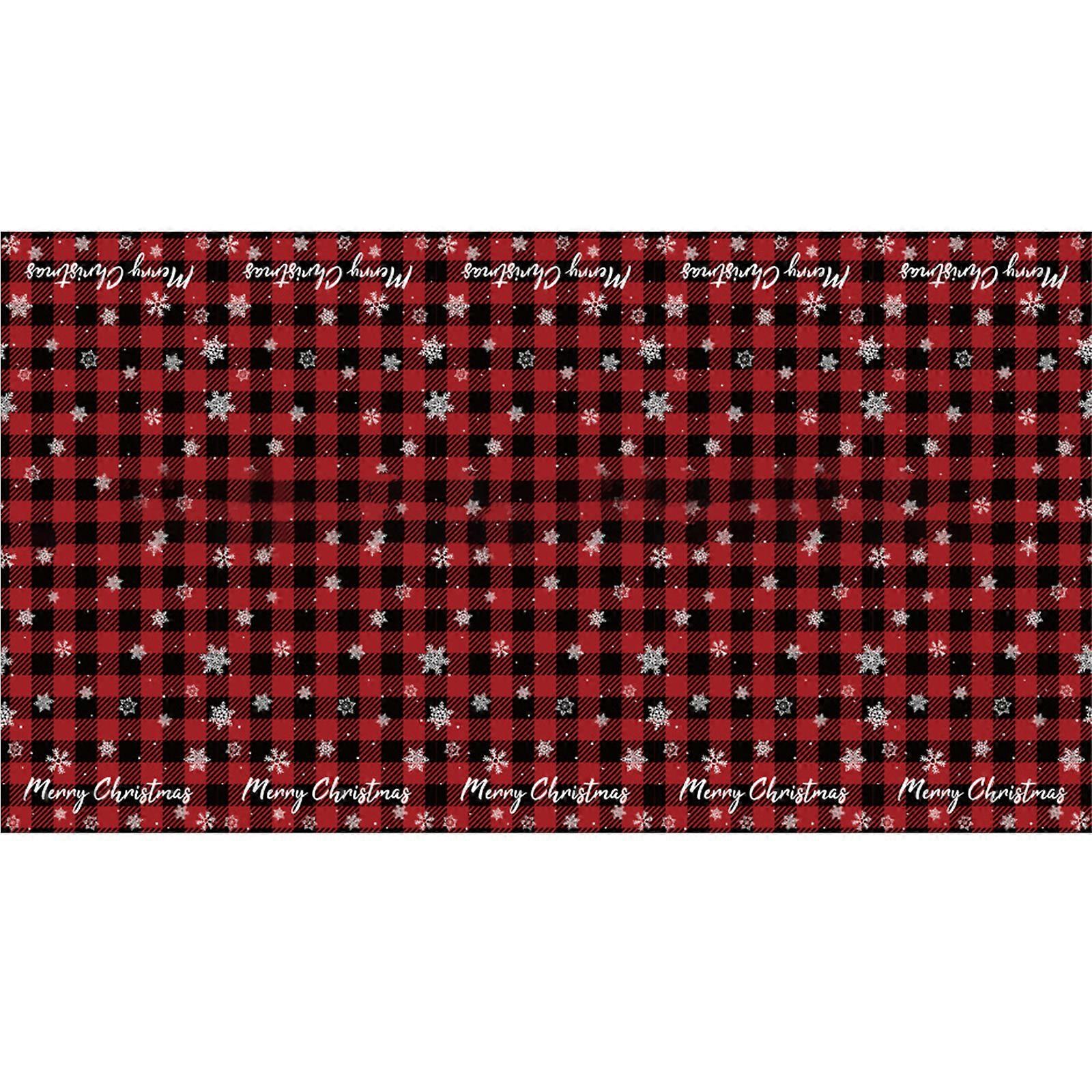 Snowflake Reindeer Pattern Tablecloth for Christmas Holiday