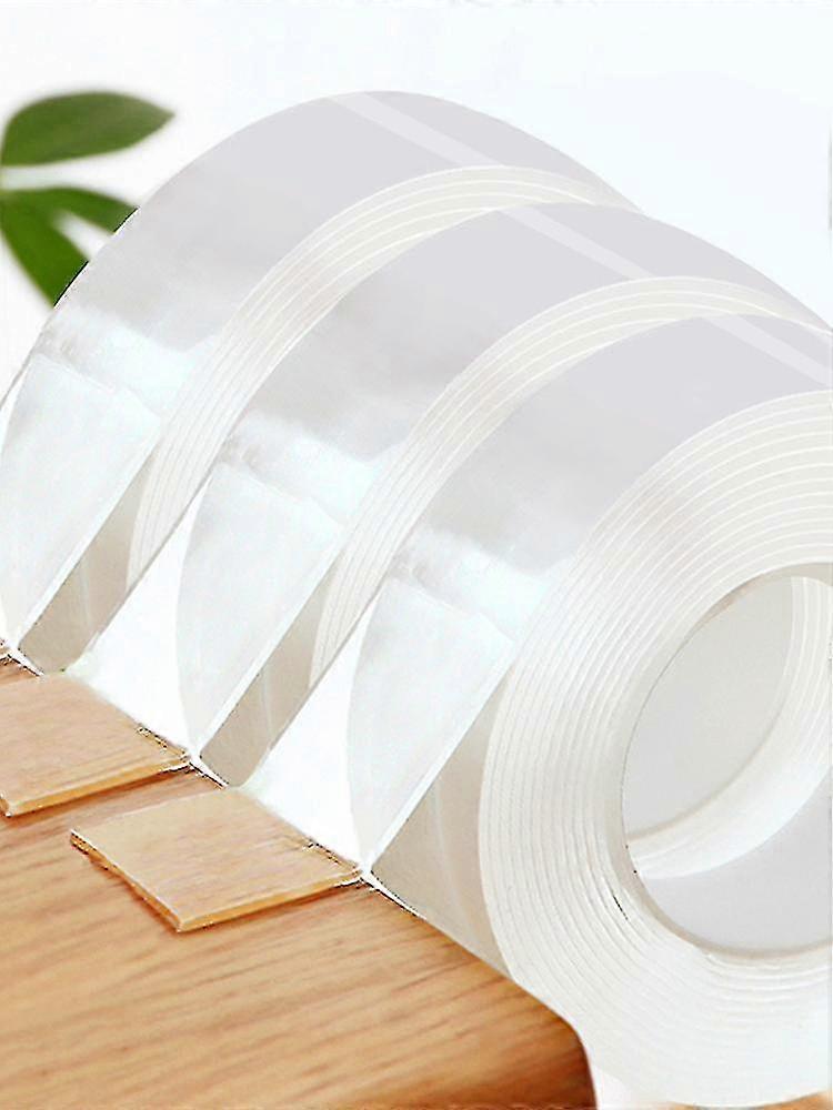 1235meter Ruban Double Face Ruban Transparent Réutilisable Imperméable Adhésif Ruban Nettoyable Maison