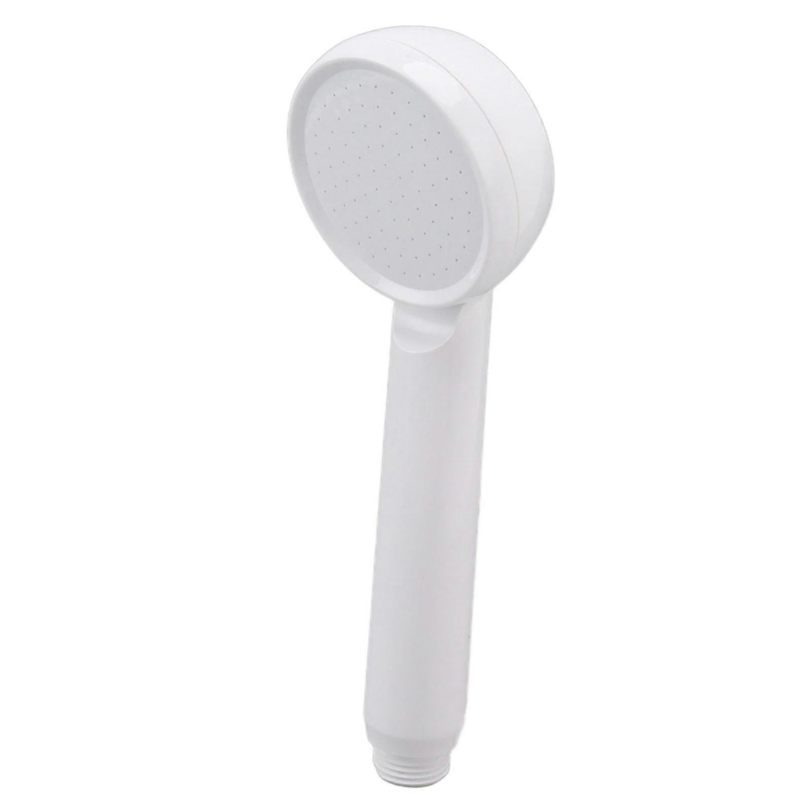 Rain Shower Head Simple Thicken Baking Process Handheld Shower Head with Ergonomic Handle for Bathroom White