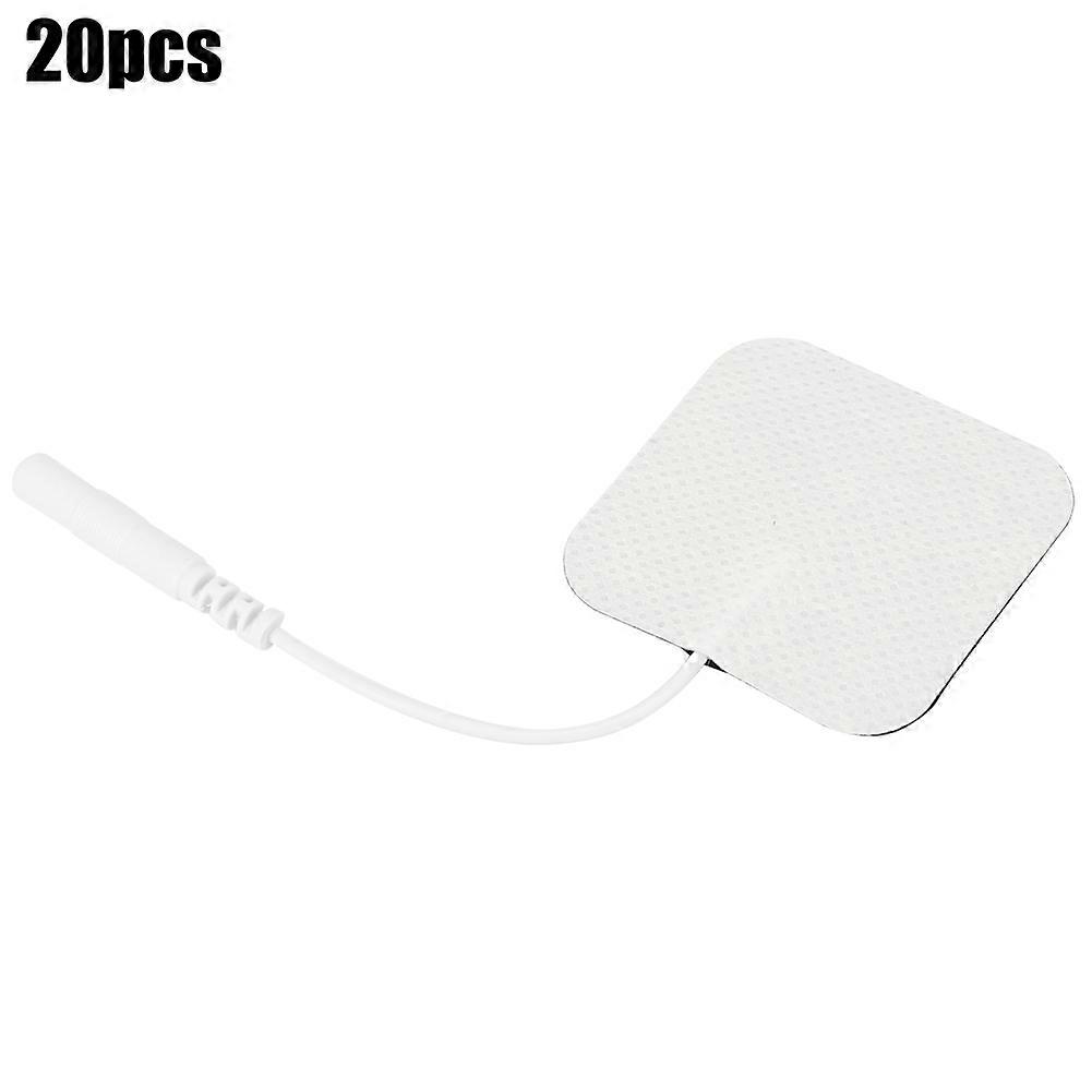 Electrode Pads for Physical Therapy - 20Pcs, 2.0 Holes, 4x4cm Size