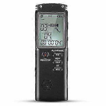 8GB Portable Rechargeable LCD Digital Audio Voice Recorder Dictaphone With MP3