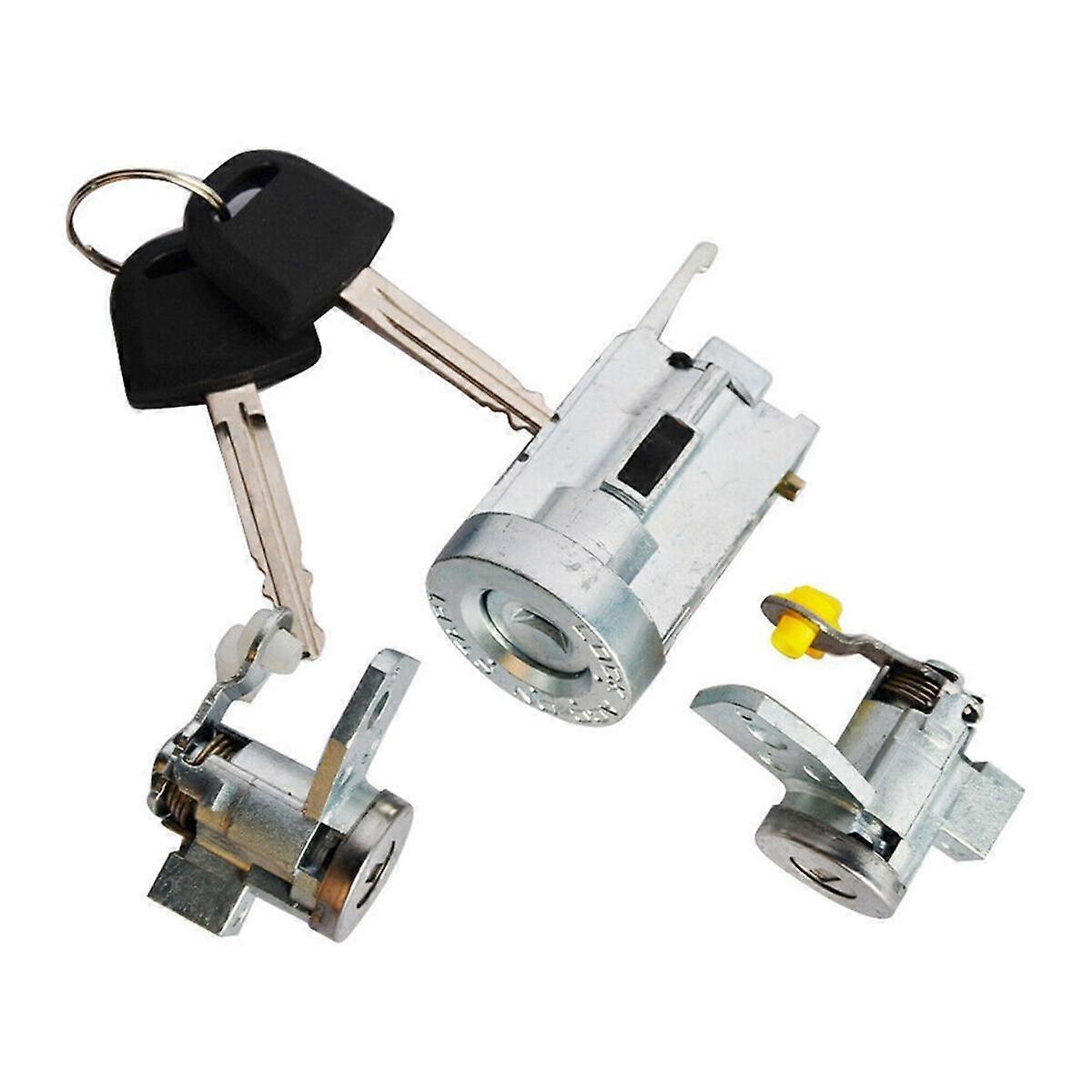 Car Front Door Locks Cylinder Ignition Switch Lock Kit with Key 19121155 89022371 for 2006-2012