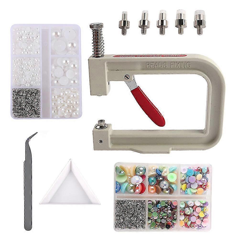 Pearl Setting Machine (including 5pcs Molds) With 2 Box Of Pearls Kit
