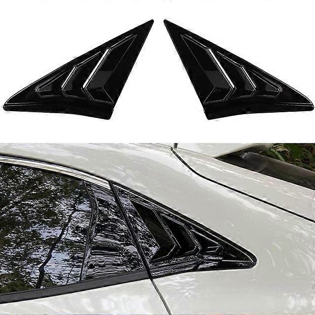 Honda Civic Rear Side Window Louvers Sport WINKA Rear Side Window Louvers For Honda Civic 2016-2020 - Sport Style Scoop Blinds In Black Honda Civic Rear Side Window Louvers 2016-2020 Sedan - Foto 10