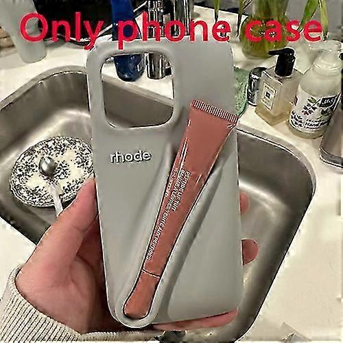 iPhone 15 14 Plus 13 12 11 Pro Max Hot R-Rhodees口紅穴カバー用リップグロスホルダー女神電話ケース