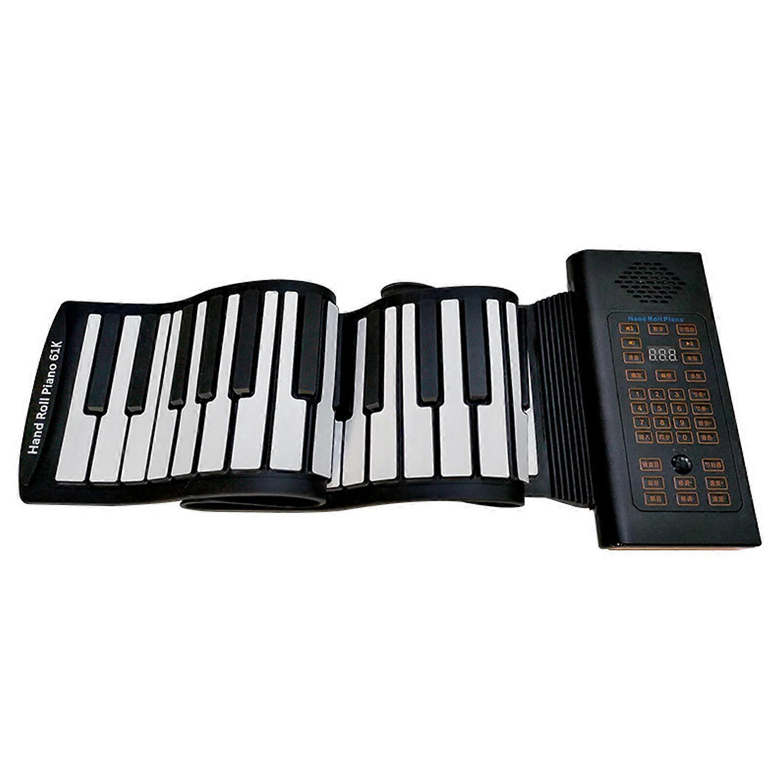 Roll-up Piano 61/88 keys, Upgraded Waterproof Foldable Keyboard for Beginners and Kids,100% New