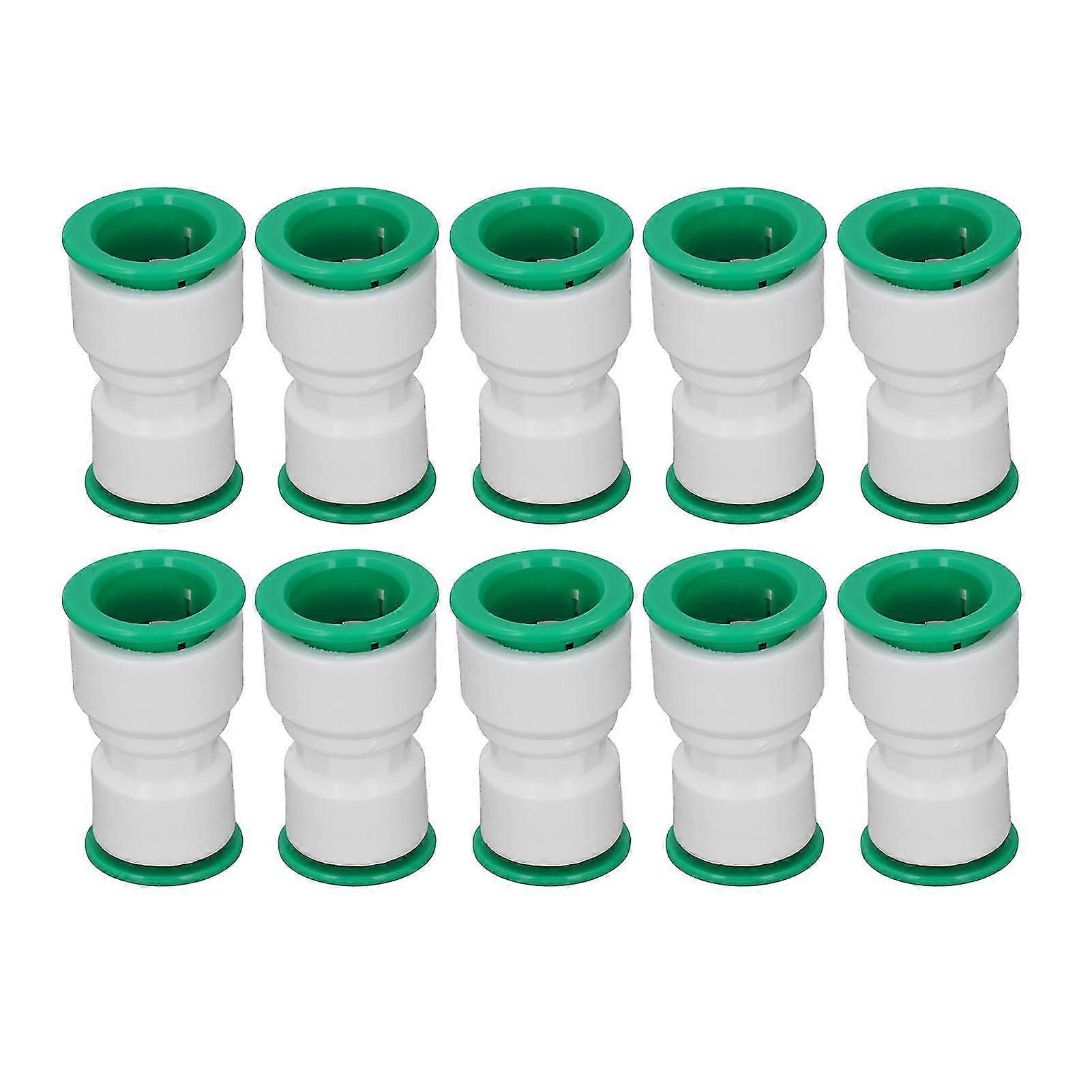 25x20mm 10PCS Quick Connect Pipe Fittings for Irrigation - Straight Through Reducing Water Tube Connector