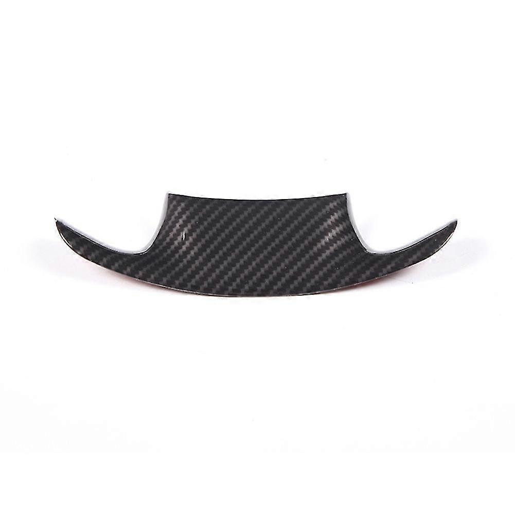 Car Carbon Fiber Steering Wheel Panel Cover Frame Sticker For Corvette C7 2014-2019