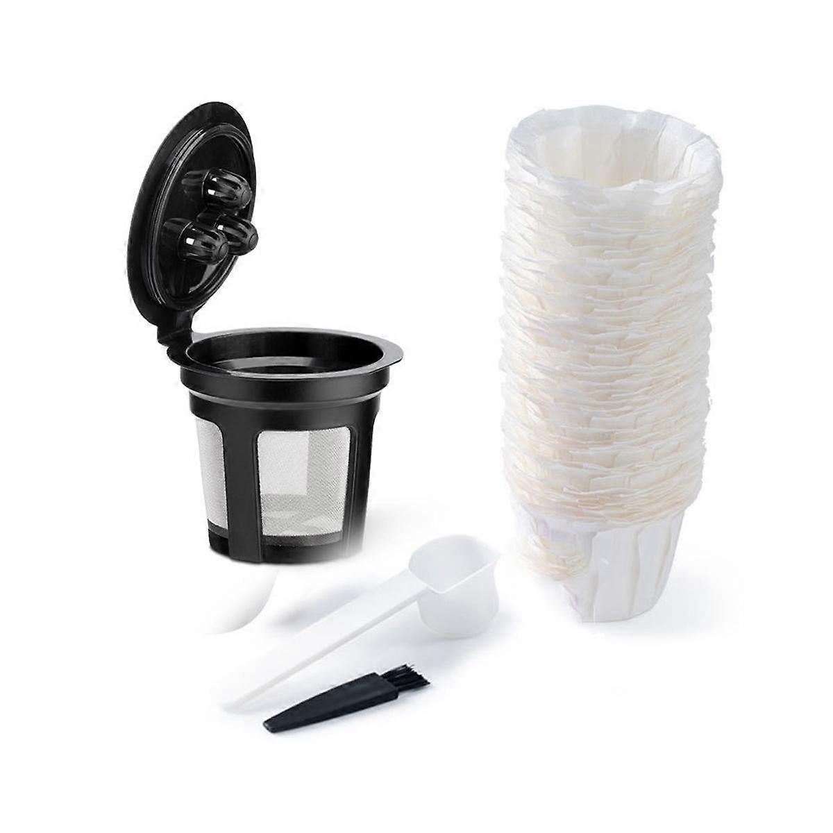 Reusable K Cups for Ninja with 100 Counts Paper K Cup Filters-Compatible for Ninja Reusable Coffee
