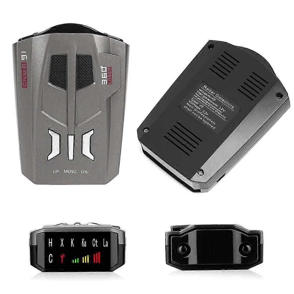 V9 Speed Detector Alarm Systems & Security Voice Alert Warning Radar Detector Antiradar Car LED Display English/Russian Version