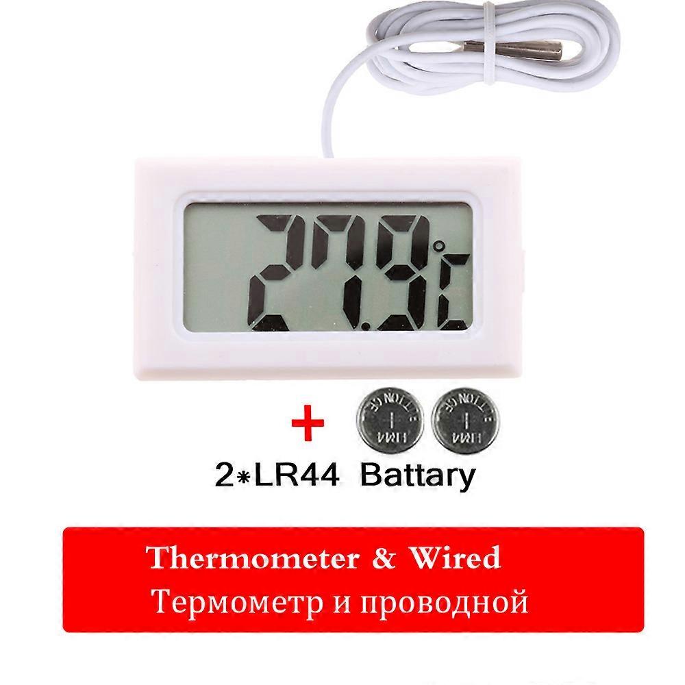 Digital LCD Thermometer Sensor Hygrometer Gauge Refrigerator Aquarium Monitoring Display Humidity Detector Household Thermometer