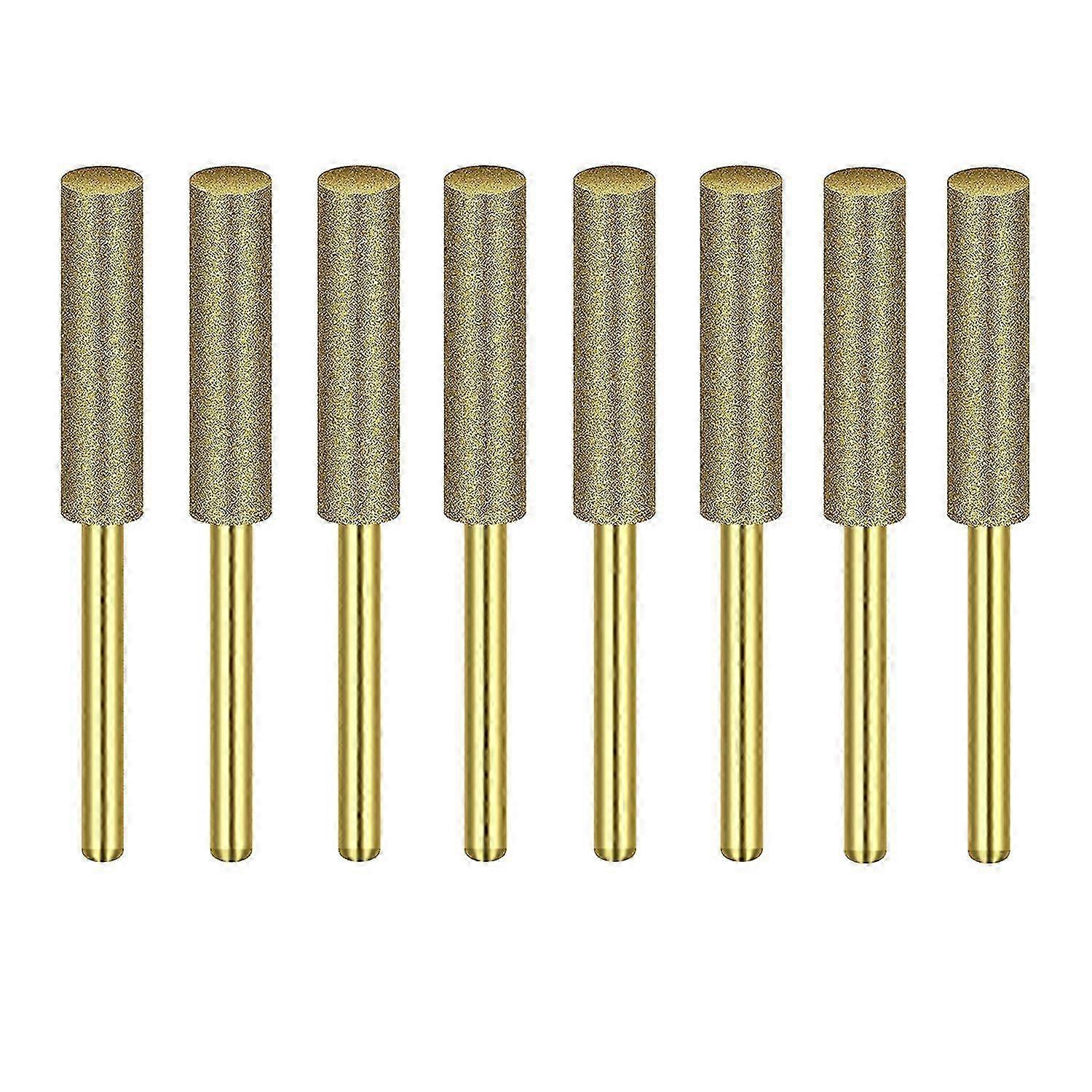 8Pcs High Hardness Diamond Chainsaw Sharpener-Stone File,Diamond Sharpening Wheels Chainsaw File(3/