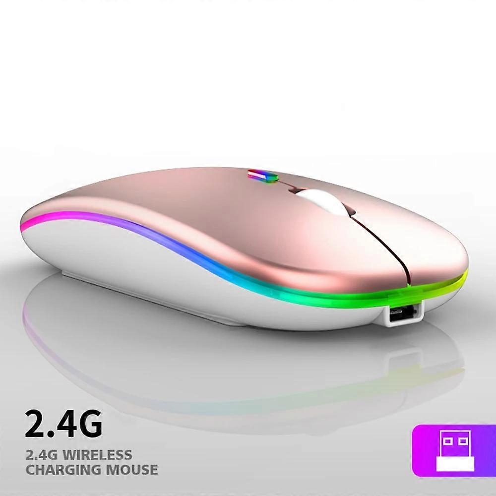 2.4G Wireless Mouse RGB Rechargeable Mice Wireless Computer Mause LED Backlit Ergonomic Gaming Mouse for Laptop PC Mice & Trackballs