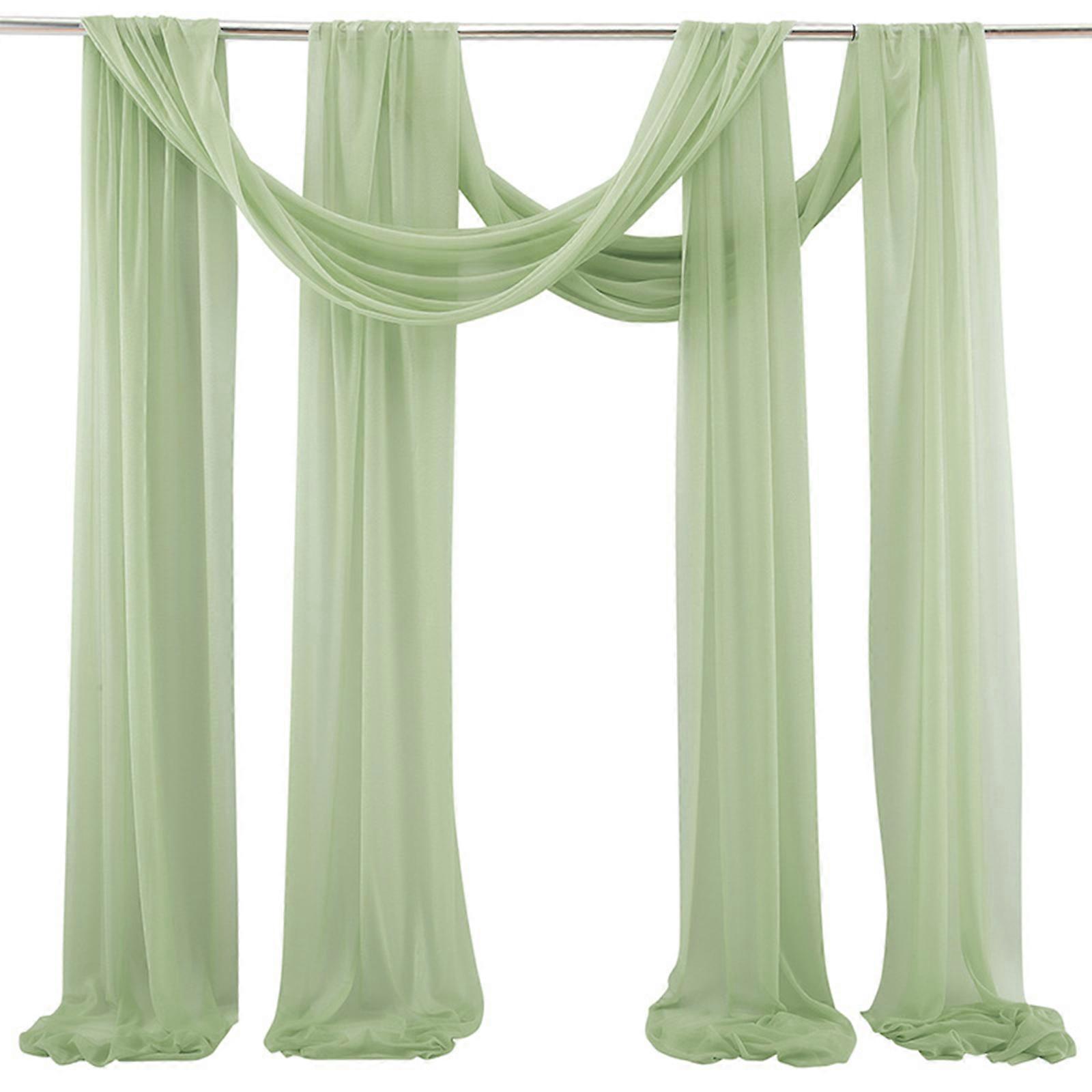 Wedding Arch Curtains Table Flags Window Width Reception Swag Light Slightly Transparent Soft Draping Ceremony