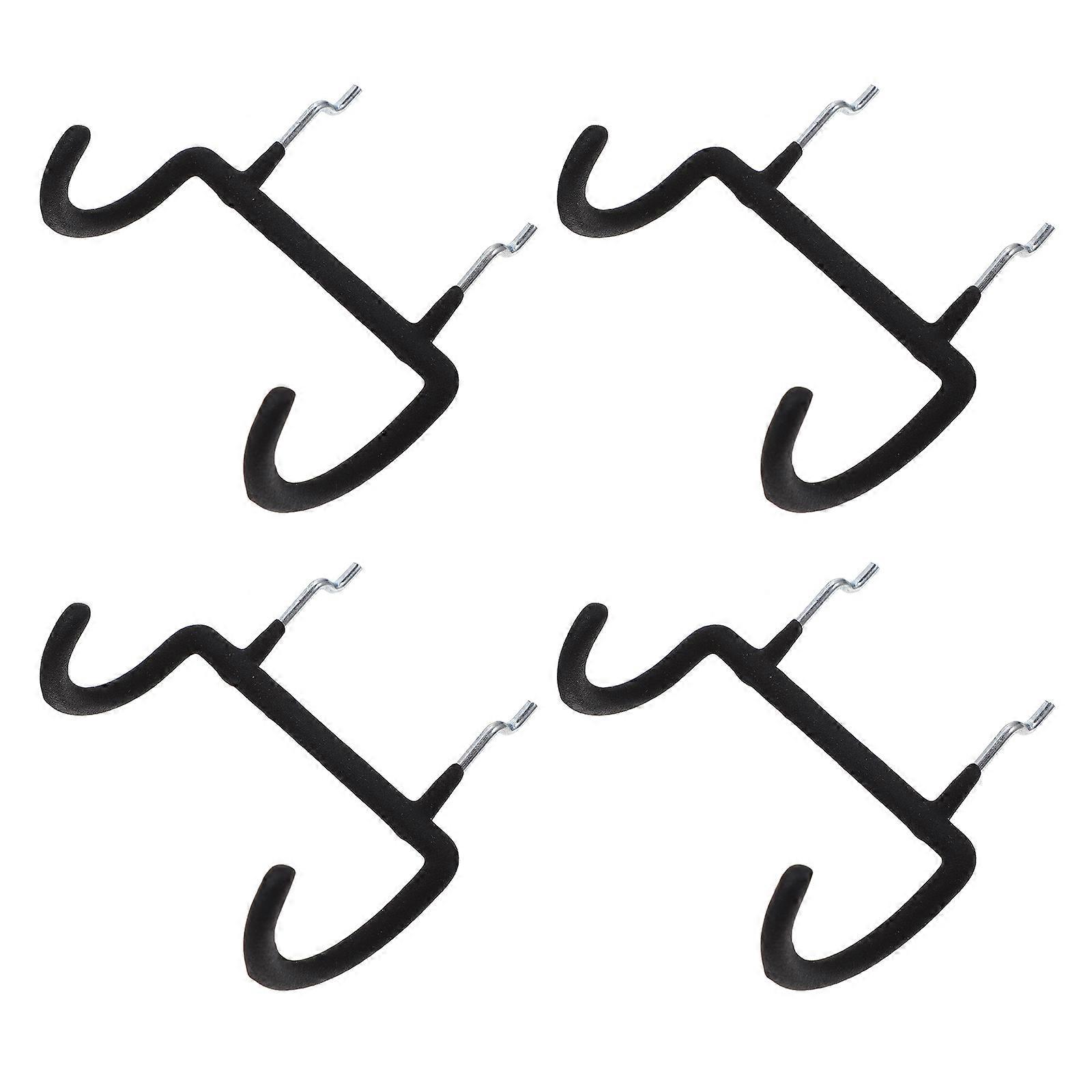 4pcs Perforated Wall Hooks Heavy Duty Hooks Pegboard Drill Holders Display Hooks