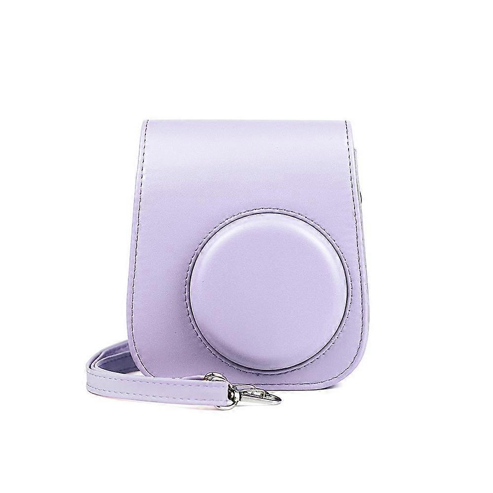Compatible Instax Mini 11 Camera Case Clear Case Instax Mini 11 Shockproof Carrying Case Violet