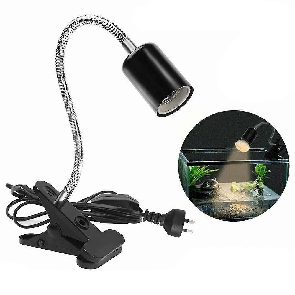 Turtle Tortoise Basking Back Lamp Bracket E27 Lamp Head Lizard Pet Calcium Supplement 3 in1 Lamp Stand Without Light