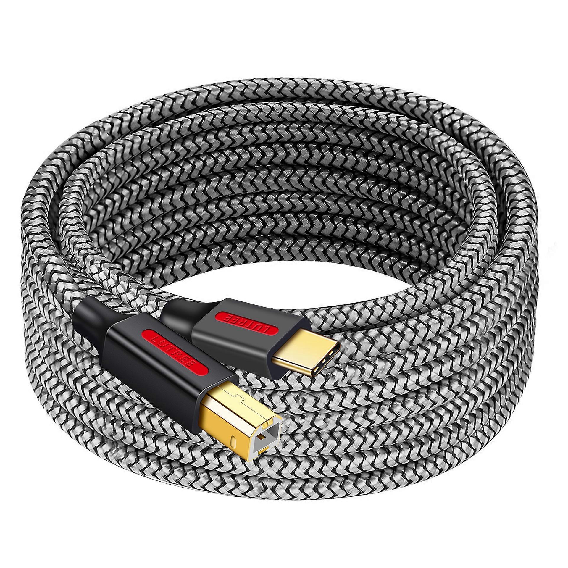 Type-C to USB 2.0 BM square port printer cable extension for laptop phone print cable data cable