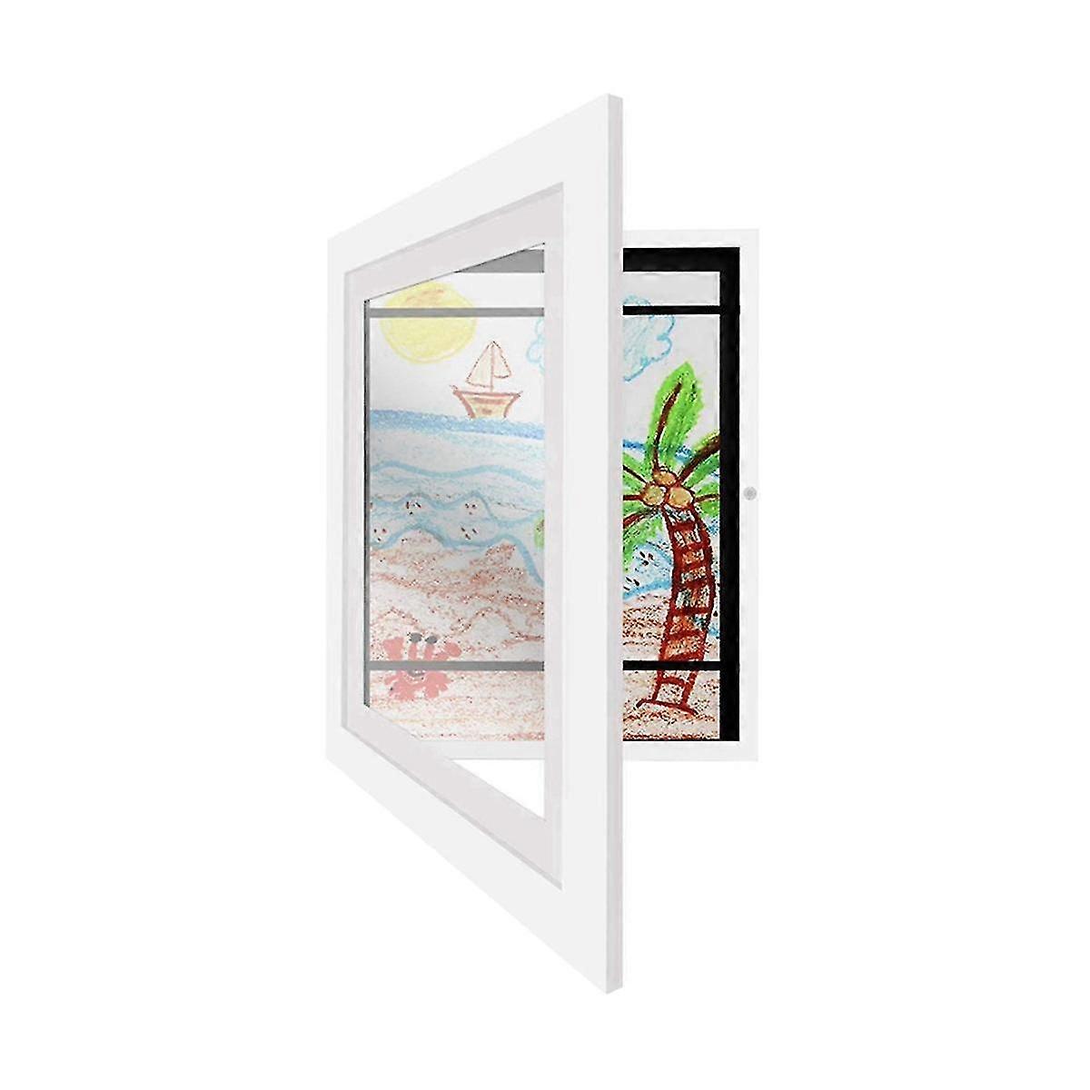Framework In Composite Wood Mat 10x12.5 Kids Art Frames Horizontal And Vertical Formats(white)