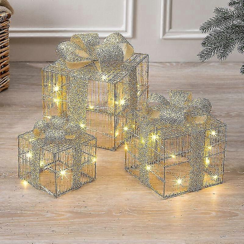 Verlichte kerstgeschenkdozen Premium