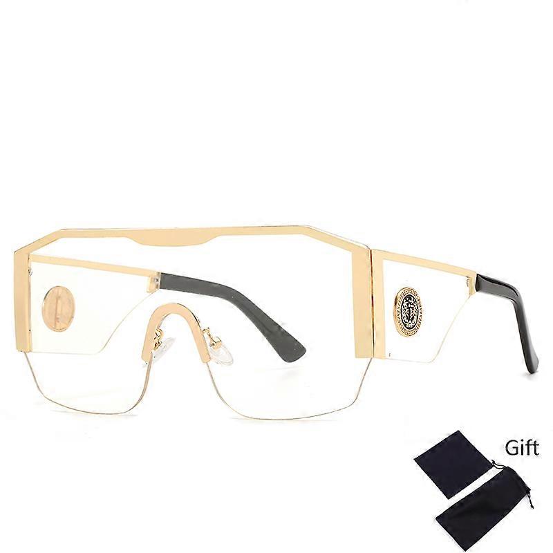 Emosnia Oversized Classic Mænd Solbriller Kvinder One Piece Brand Design Windproof Solbriller Sports Shield Big Frame Mand UV400