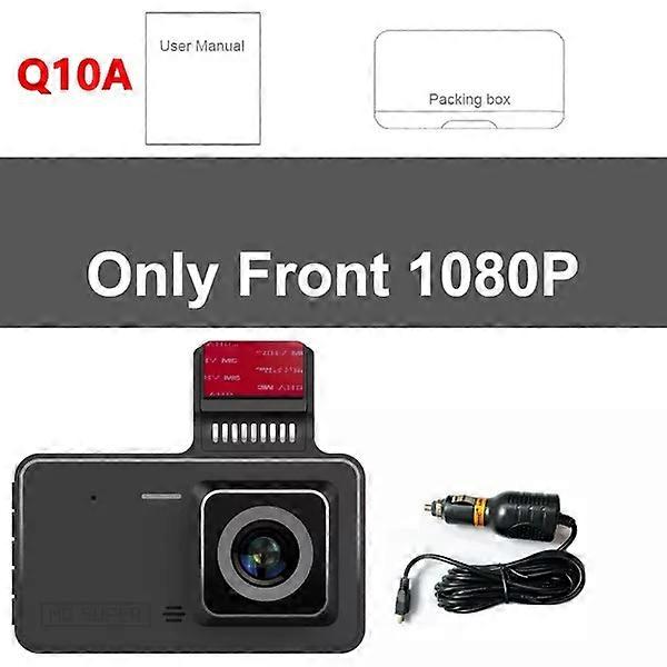 4 Inch Dash Cam Front and Rear View Camera Video Recorder Dual Lens Car Dvr Cycle Recording Night Vision G-sensor 1080P Dashcam