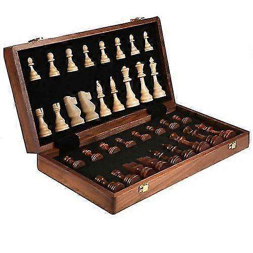 Foldable Wooden Chess Set 39cm