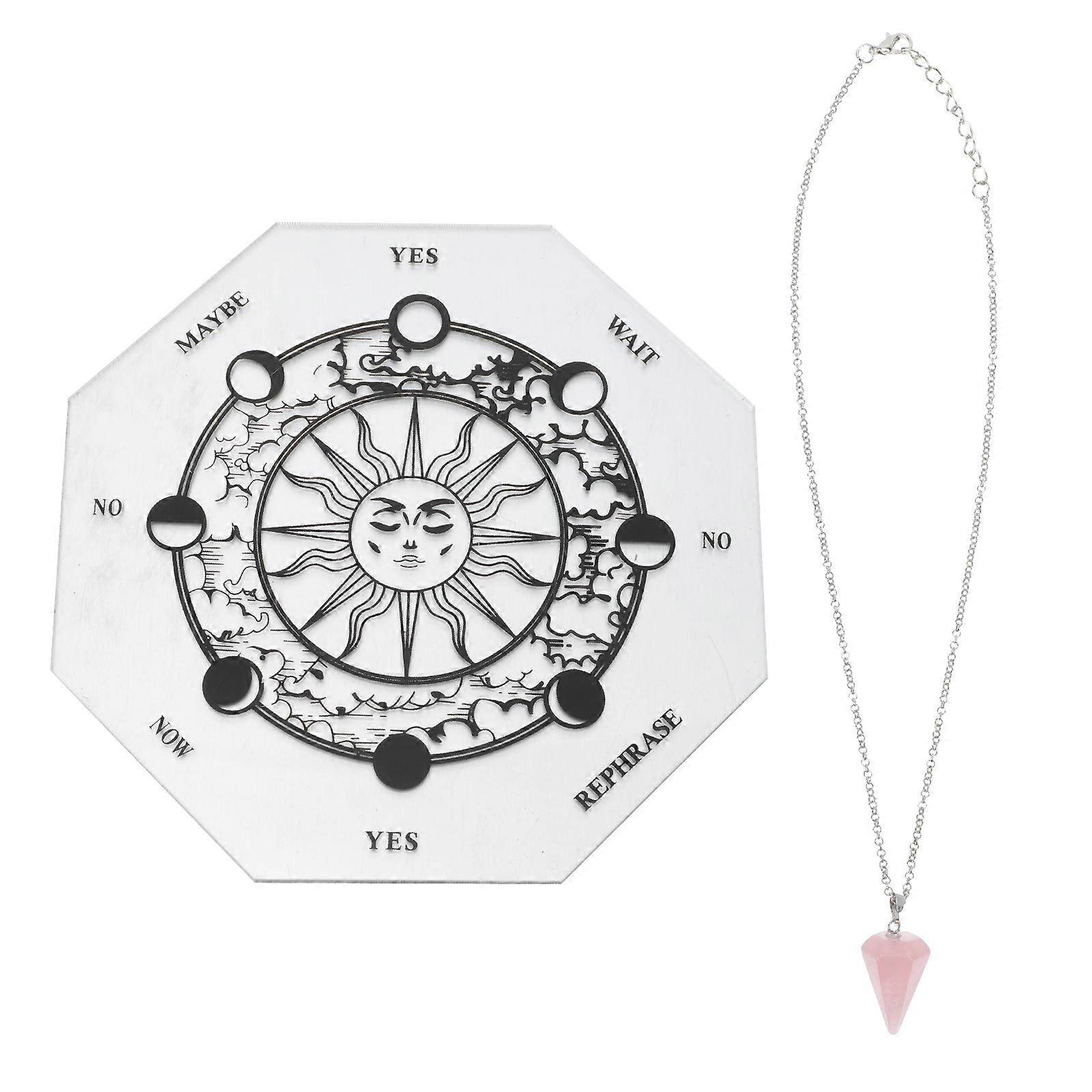 Home Stuff Star Pendulum Board Sun Divination Board Metaphysical Message Board