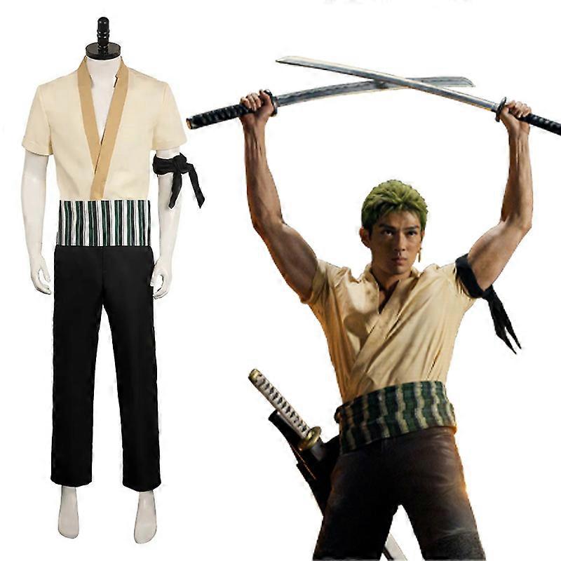 Zoro Cosplay Costume Anime Liveaction Drama Roronoa Zoro Cosplay Uniform Halloween Costume for Men Boys