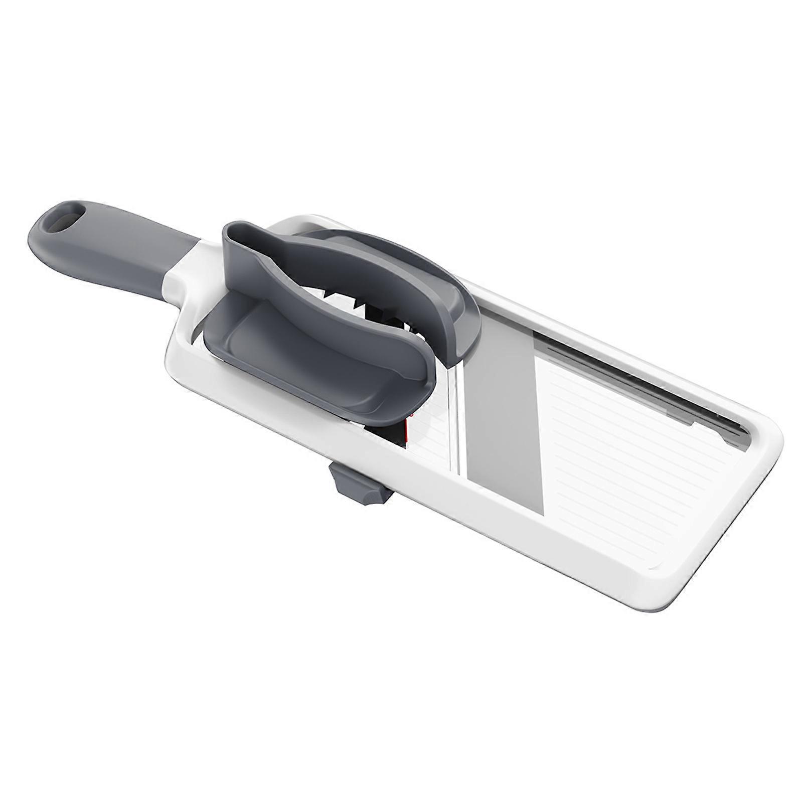 1 Set Multifunctional Handheld Vegetable Slicer Thickness Adjustable Stainless Steel Blade Non-slip Handle Fruits Carrot Potato Radish Cutter Tool Kit