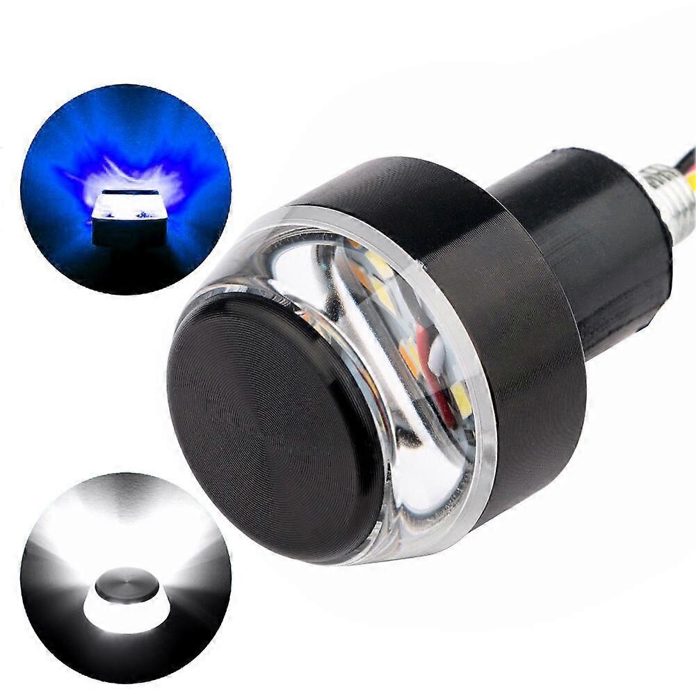 1Pc Waterproof Motorcycle Turn Signal Light Grip Handlebar Plug Indicator Lamp mengxi