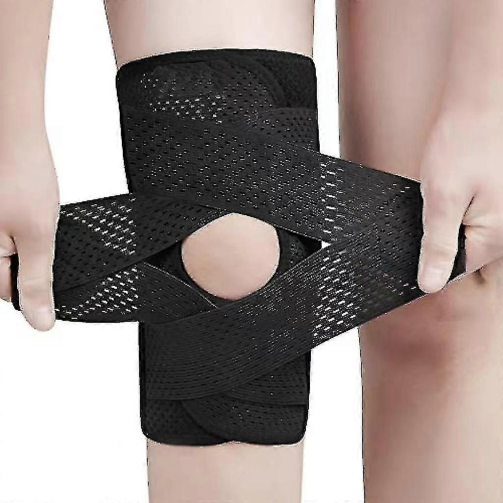 סד ברך עם מייצבי צד לכאבי ברך קרע מניסקליים Acl Mcl פציעות דלקת פרקים התאוששות, תמיכה מתכווננת לנשימה בברך-שחור