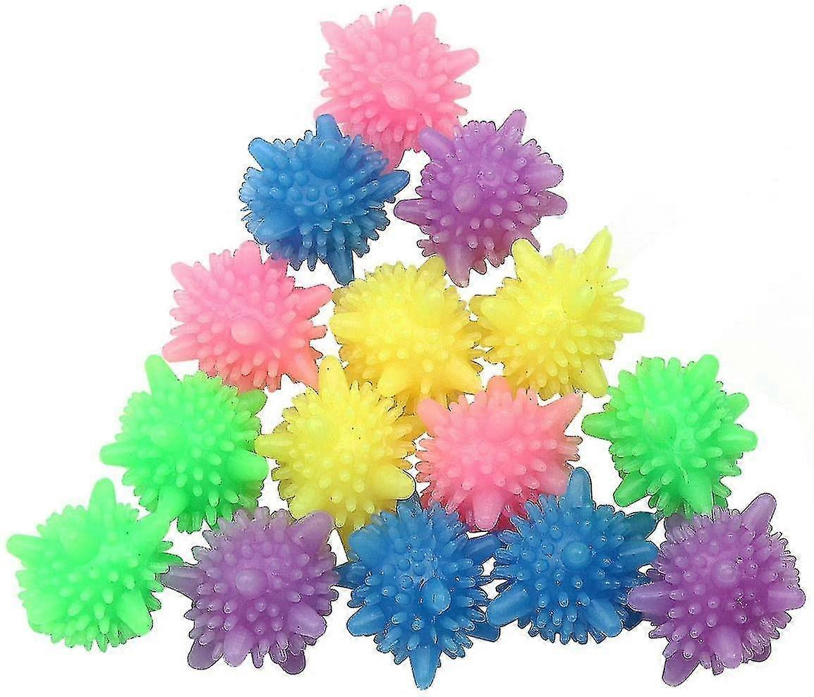 15pcs Magic Laundry Balls Reusable Tangle-free Eco-friendly, Solid Washer Balls, Softener, Random Color